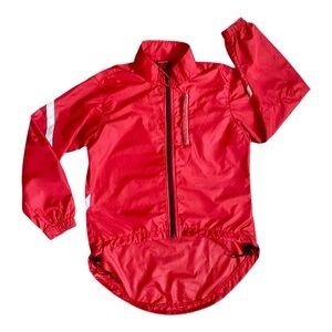 MEC Kids sz 8 Red Raincoat with Reflective Stripes